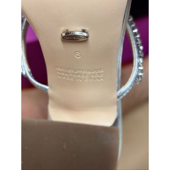 Tony Bianco Shy Heels with Rhinestone Encrusted Straps NWB Size 6 - Picture 8 of 8